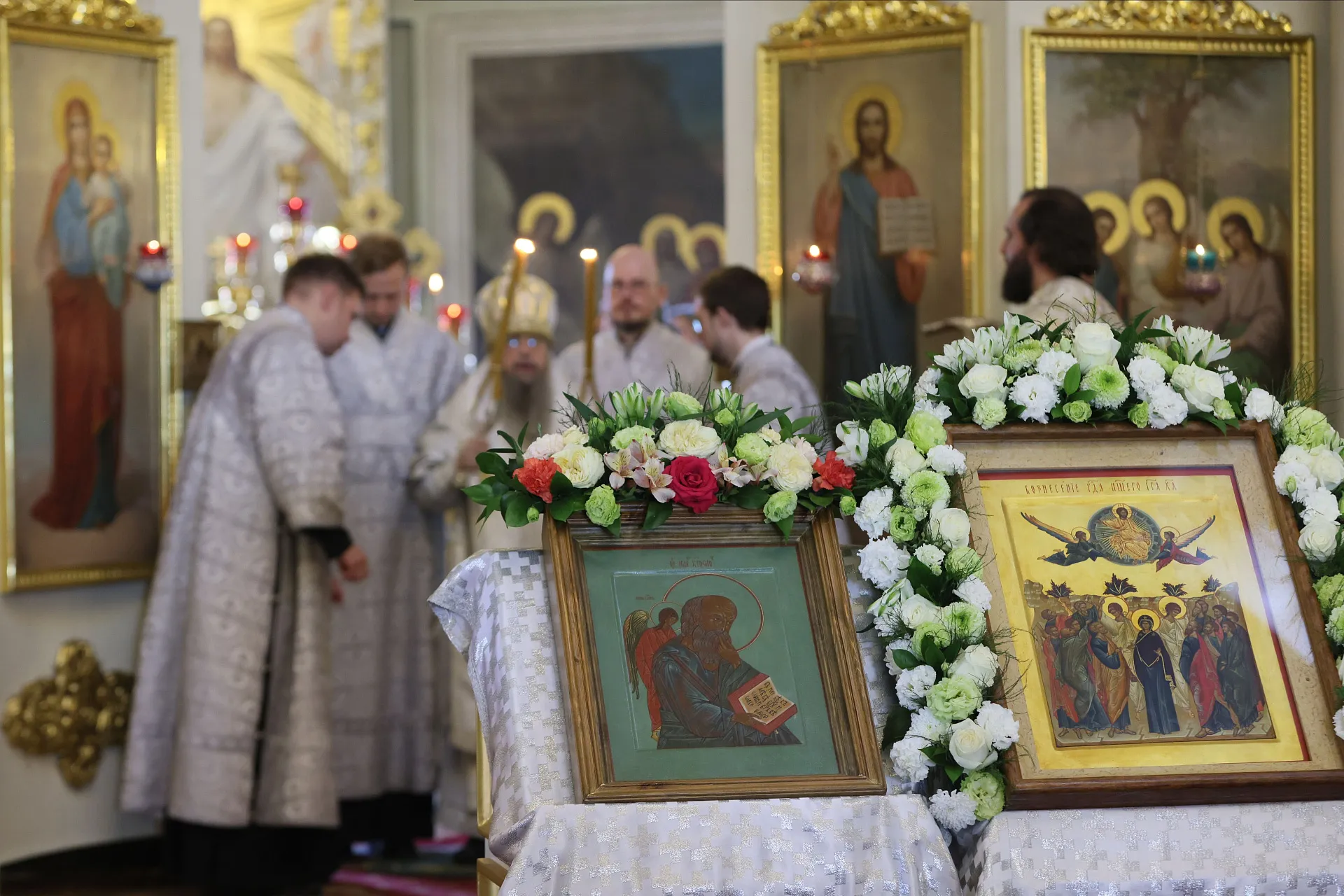 Обитель князя Даниила встретила праздник Вознесения Господня