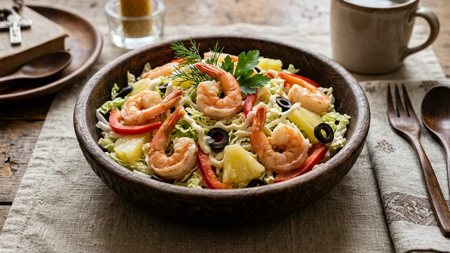 Салат из креветок