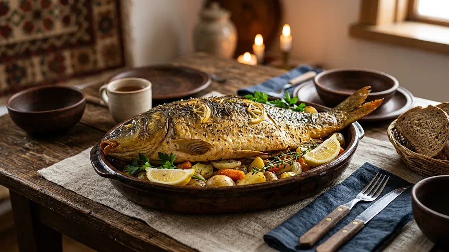 Карп запеченный