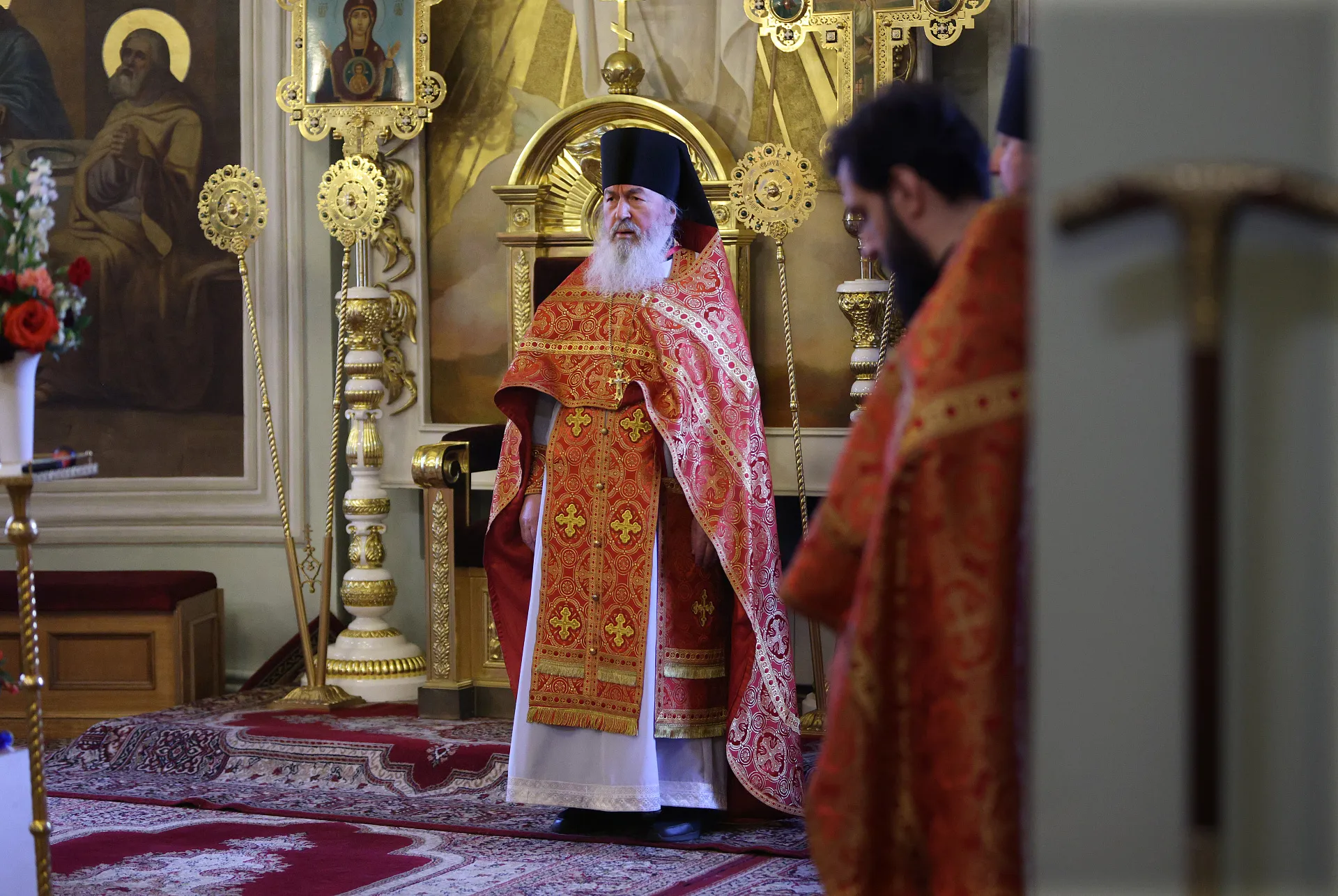 В пятницу Светлой седмицы в Даниловой обители совершены Божественная Литургия и водосвятный молебен