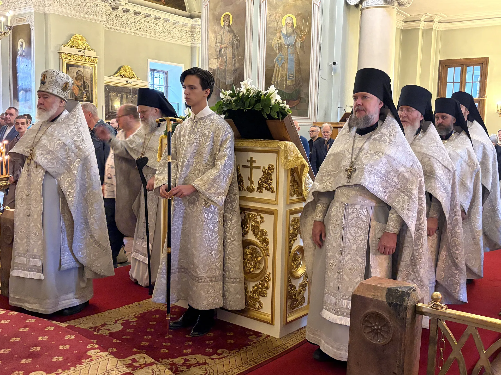 Епископ Алексий совершил Божественную Литургию в Даниловом монастыре 