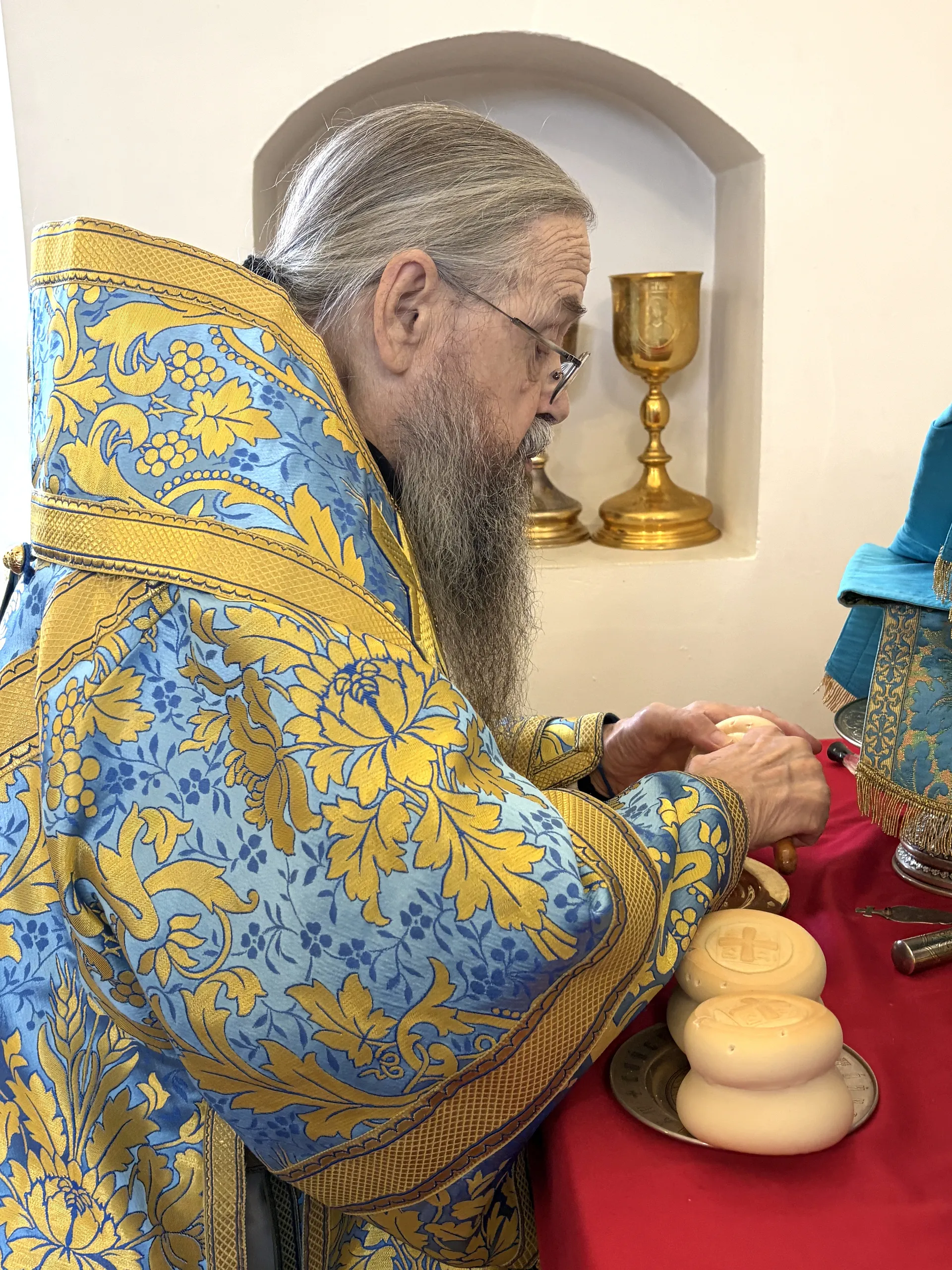 В день иконы Божией Матери «Всецарица» епископ Алексий возглавил торжества на подворье Данилова монастыря 