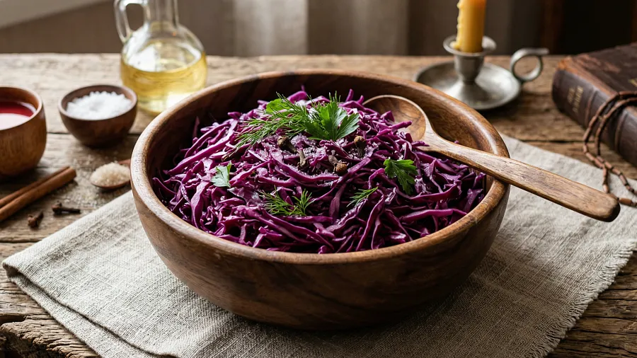 Салат из краснокочанной капусты