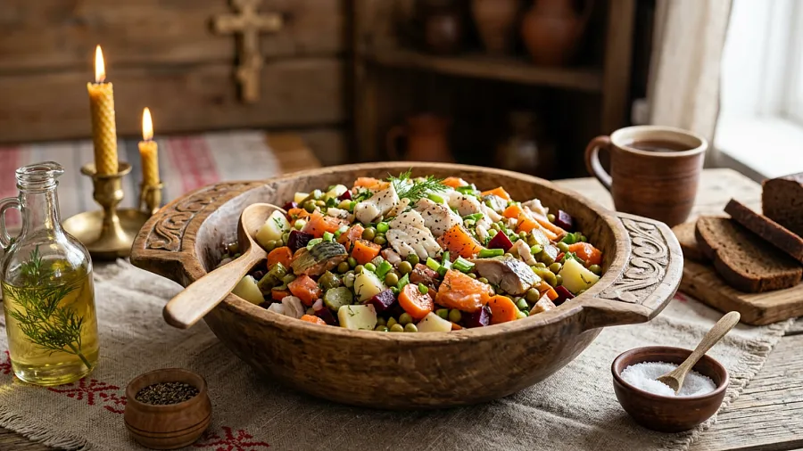 Салат рыбный