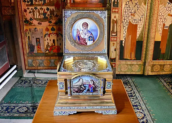 Ковчег с частицей мощей святителя Спиридона, епископа Тримифунтского