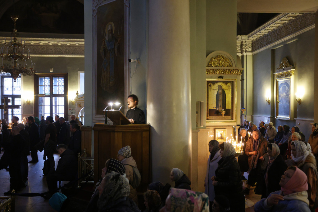 В обители князя Даниила совершена утреня с пением Акафиста Пресвятой Богородице