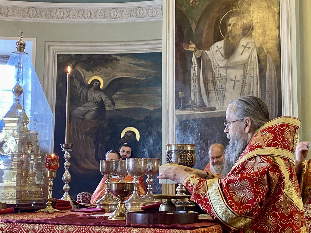 Божественная Литургия в Троицком соборе в Неделю 2-ю по Пасхе, апостола Фомы