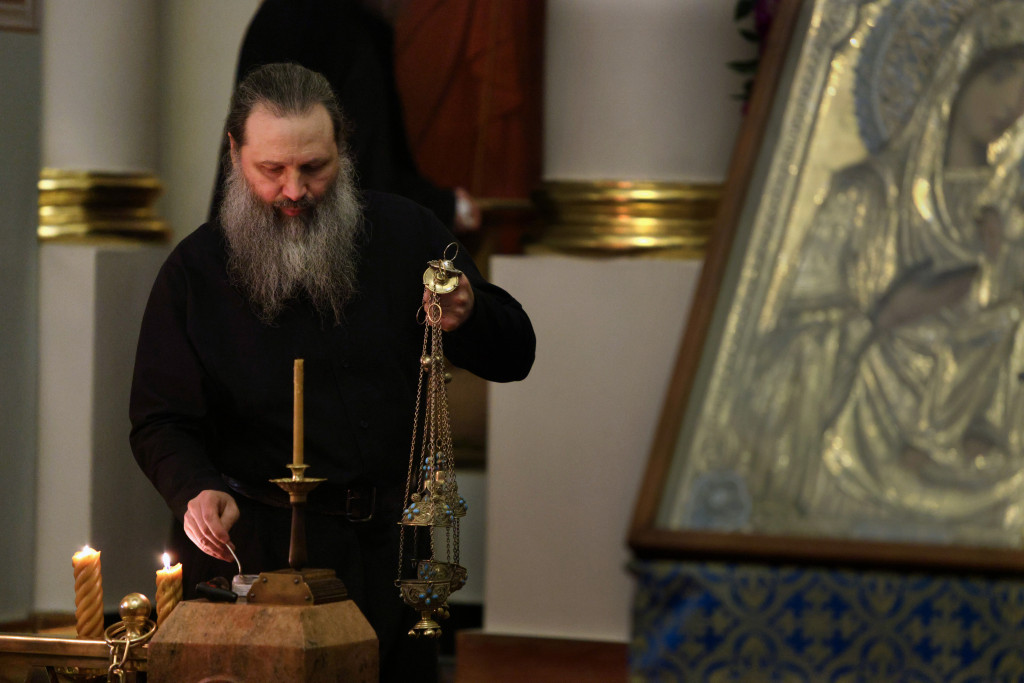 В обители князя Даниила совершена утреня с пением Акафиста Пресвятой Богородице