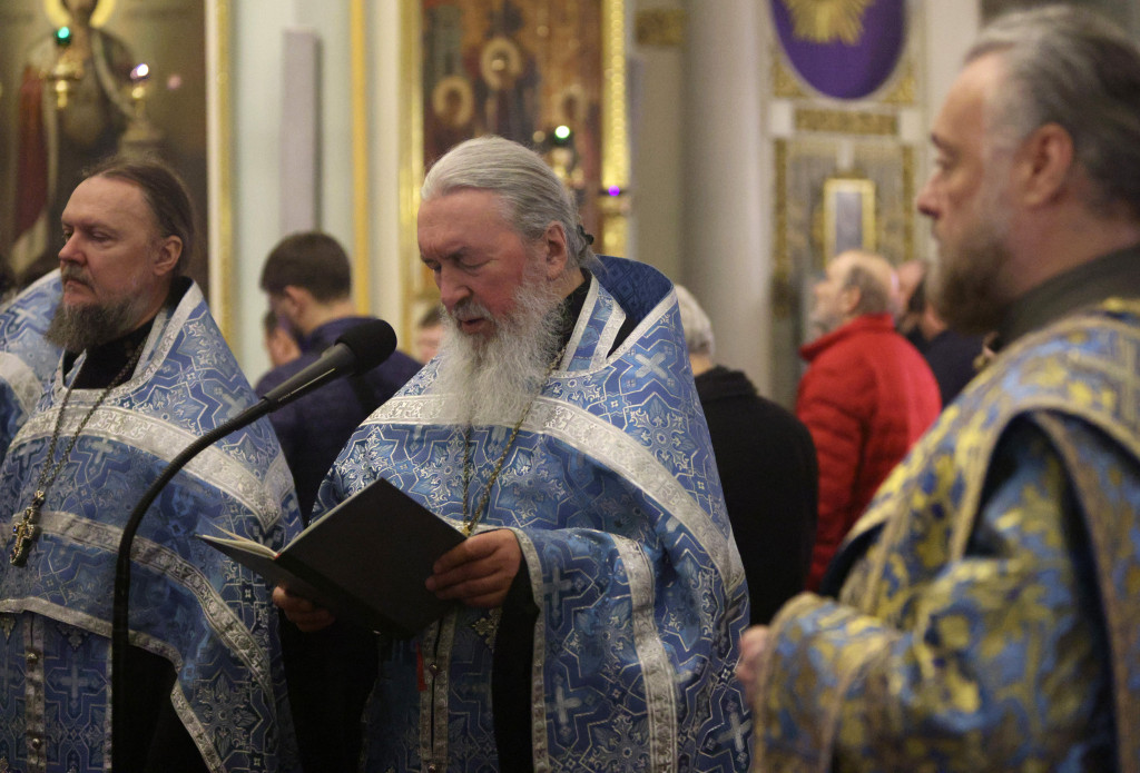 В обители князя Даниила совершена утреня с пением Акафиста Пресвятой Богородице