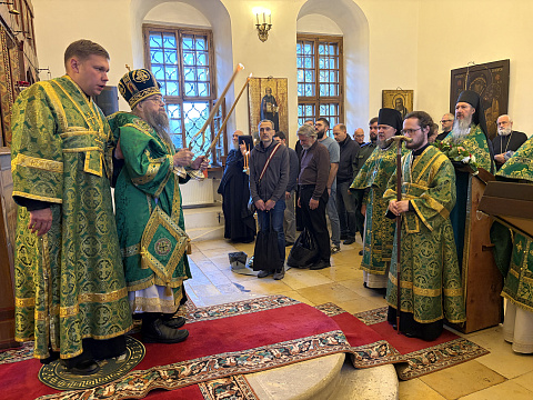 В день памяти преподобного Симеона Столпника в Даниловом монастыре прошли богослужения престольного праздника 