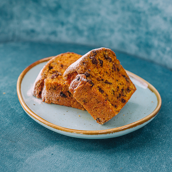 Постный морковный кекс